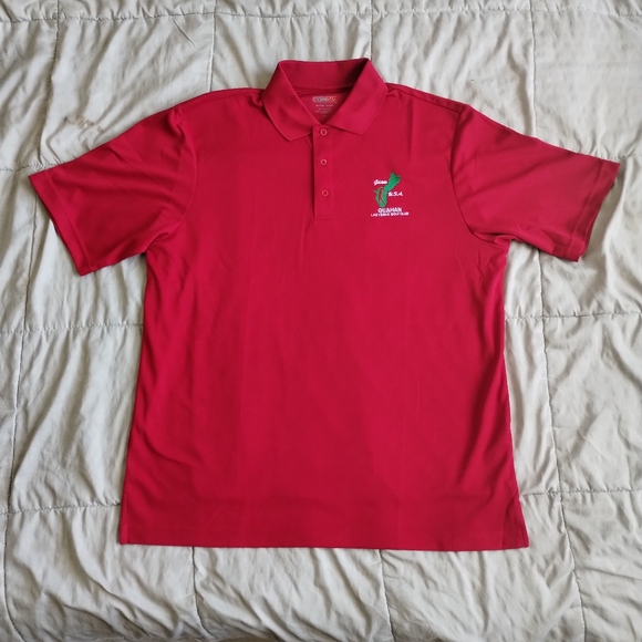 Guam Las Vegas Guahan Golf Club LARGE Golf Polo Hard to Find Print LARGE - Picture 2 of 6